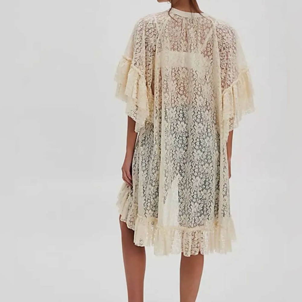 Lace ruffle sleeve tunic/dress - Picture 4 of 8